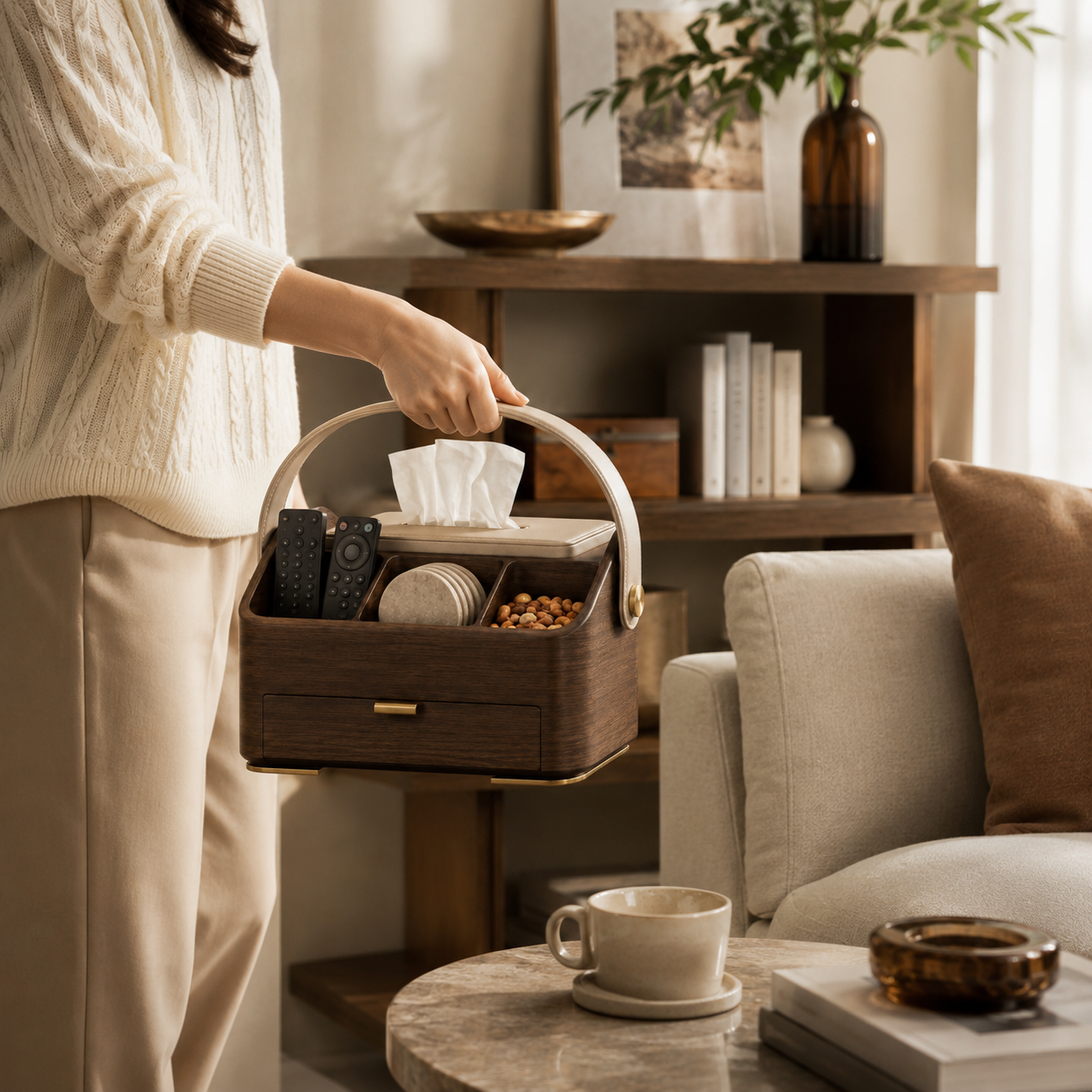 Living Room Mobile Storage Caddy