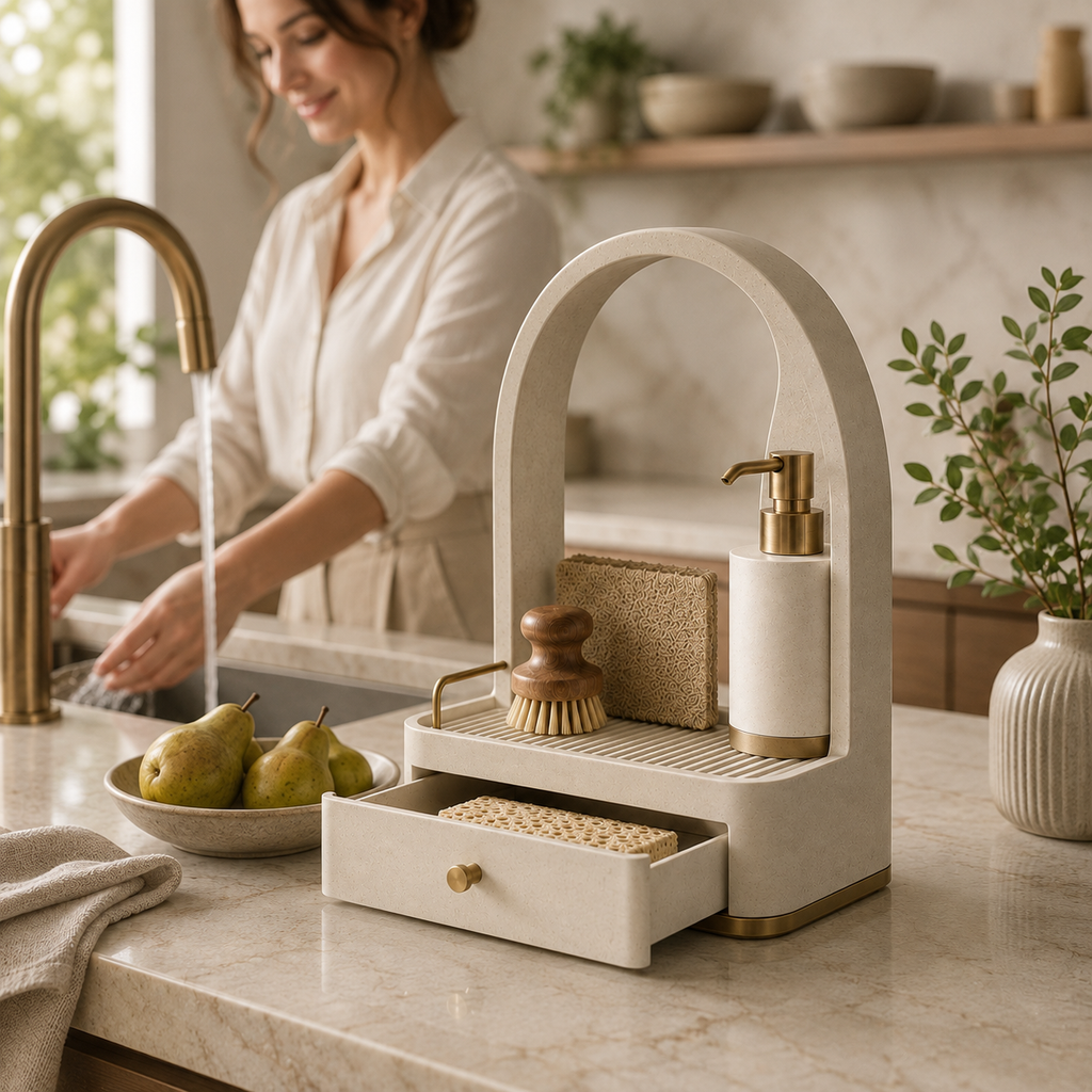 Arch Sink Organizer Tower