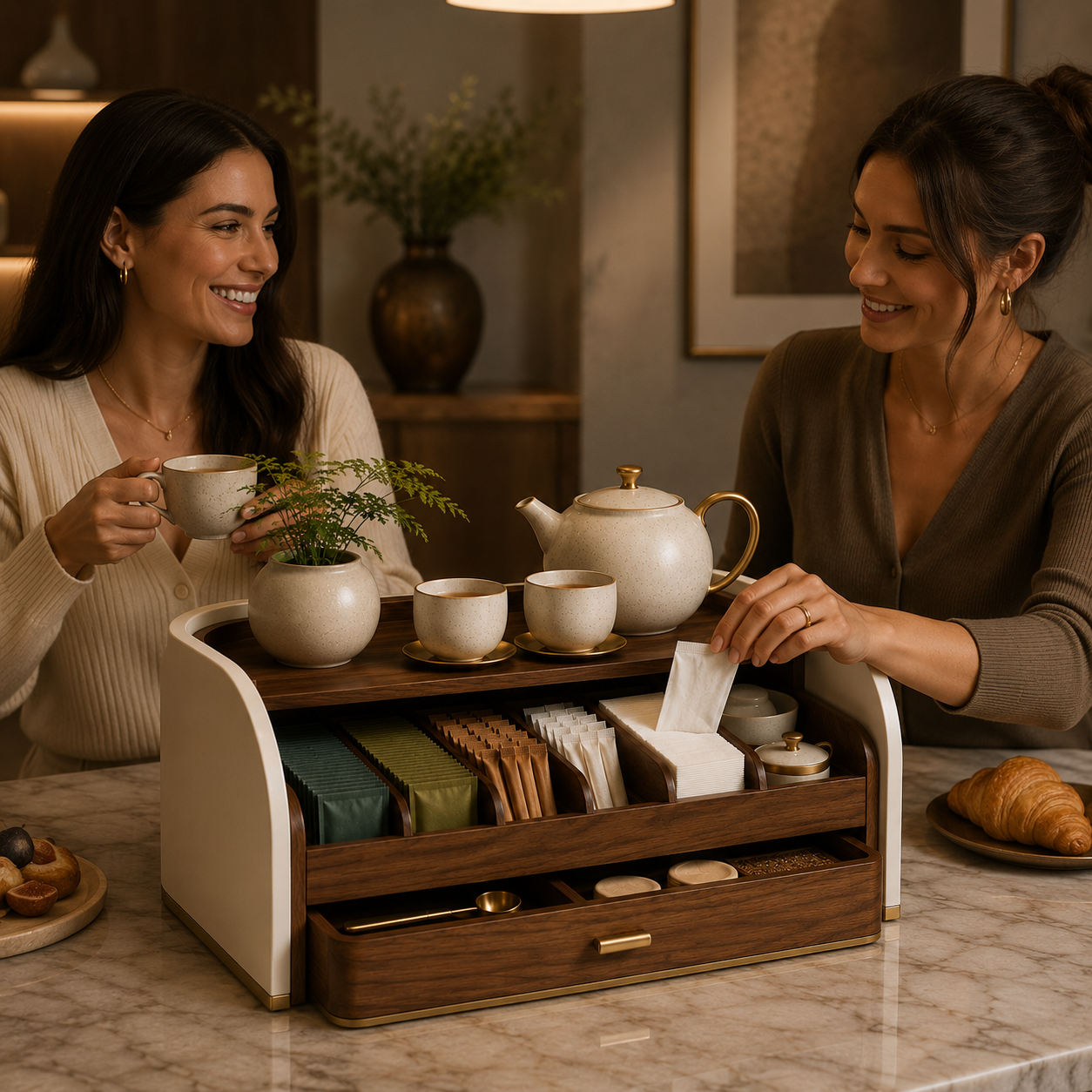 Tea Beverage Organizer Station