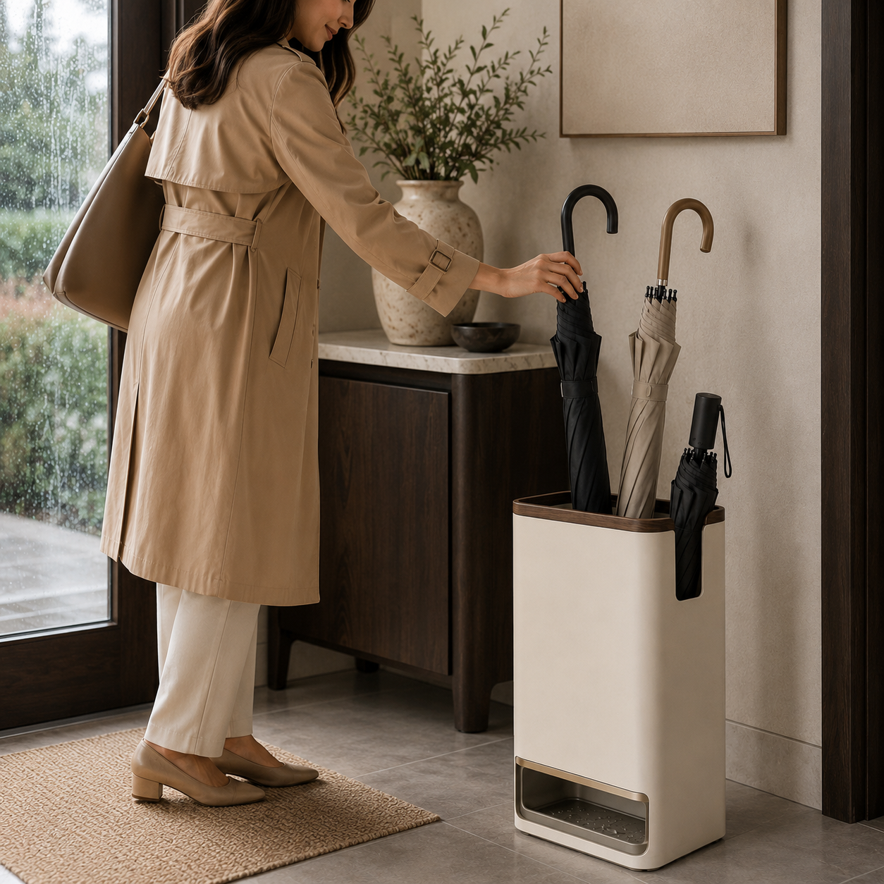Automatic Drainage Umbrella Stand