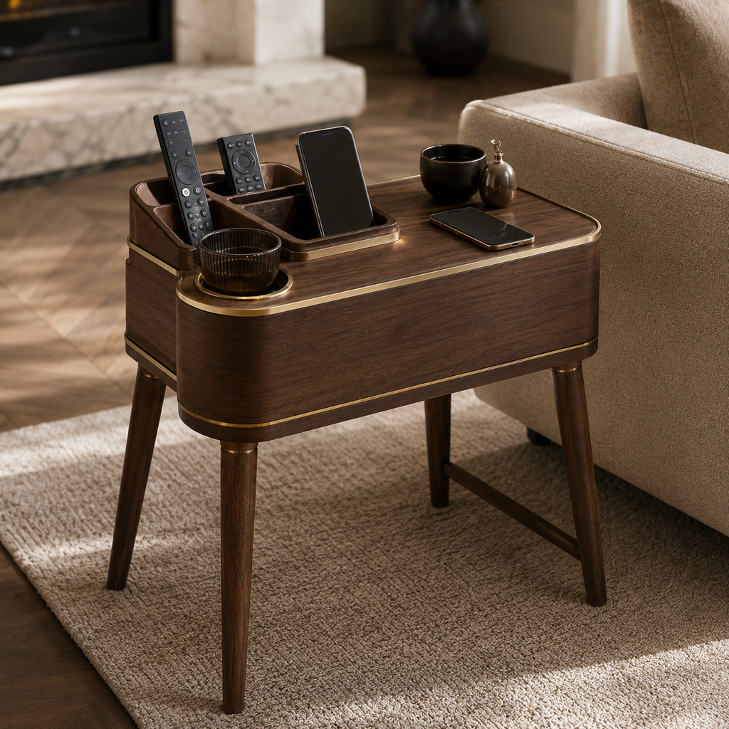 Convertible Sofa Arm Organizer Table