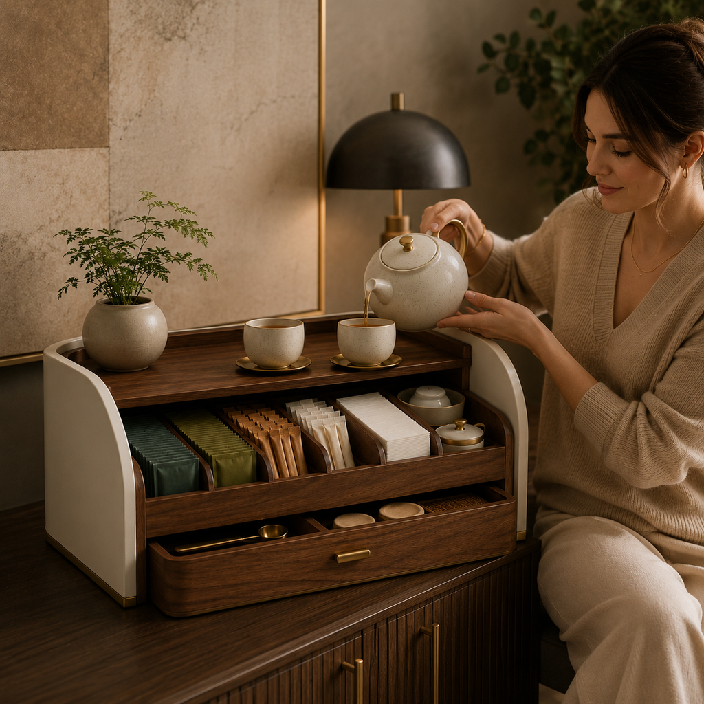 Tea Beverage Organizer Station