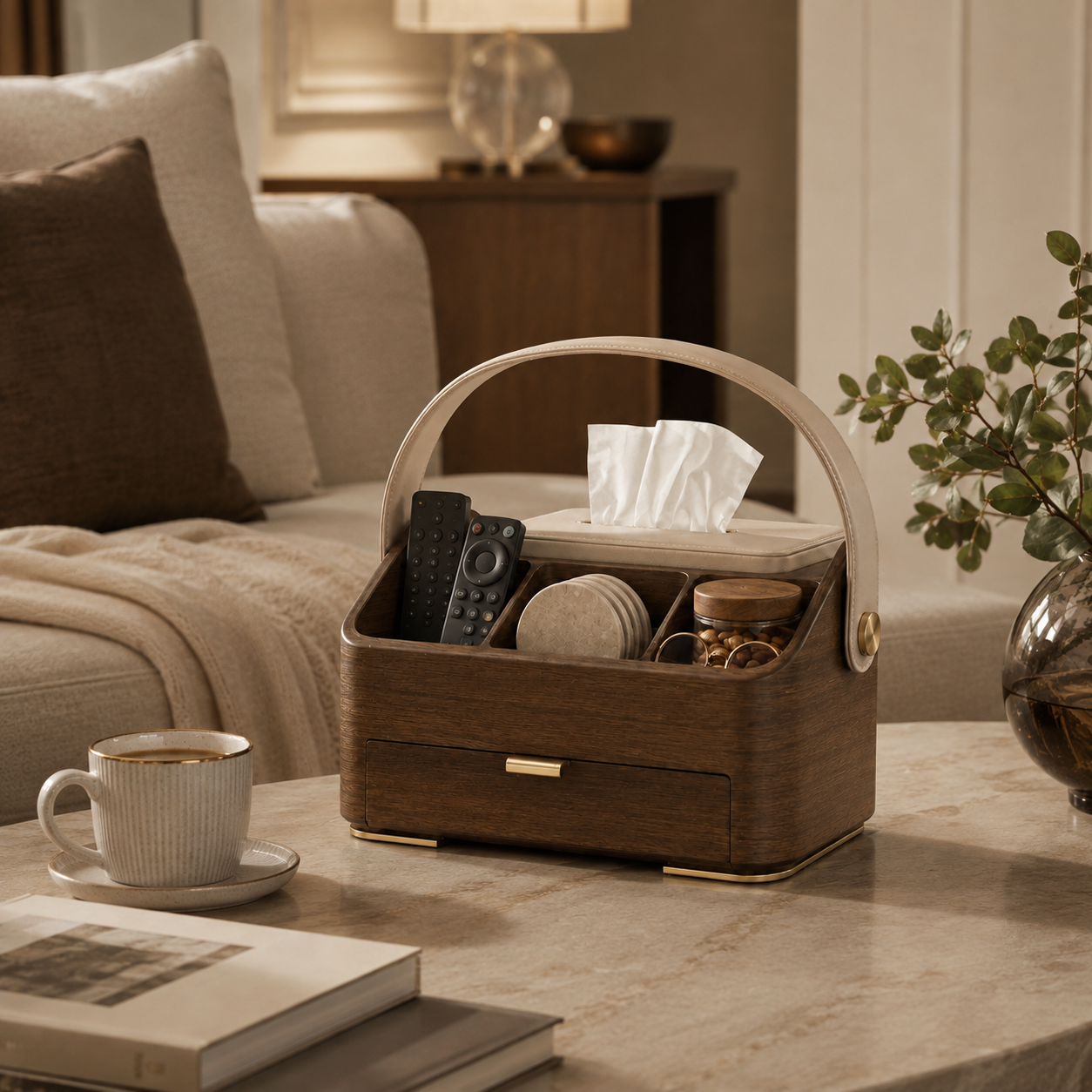Living Room Mobile Storage Caddy
