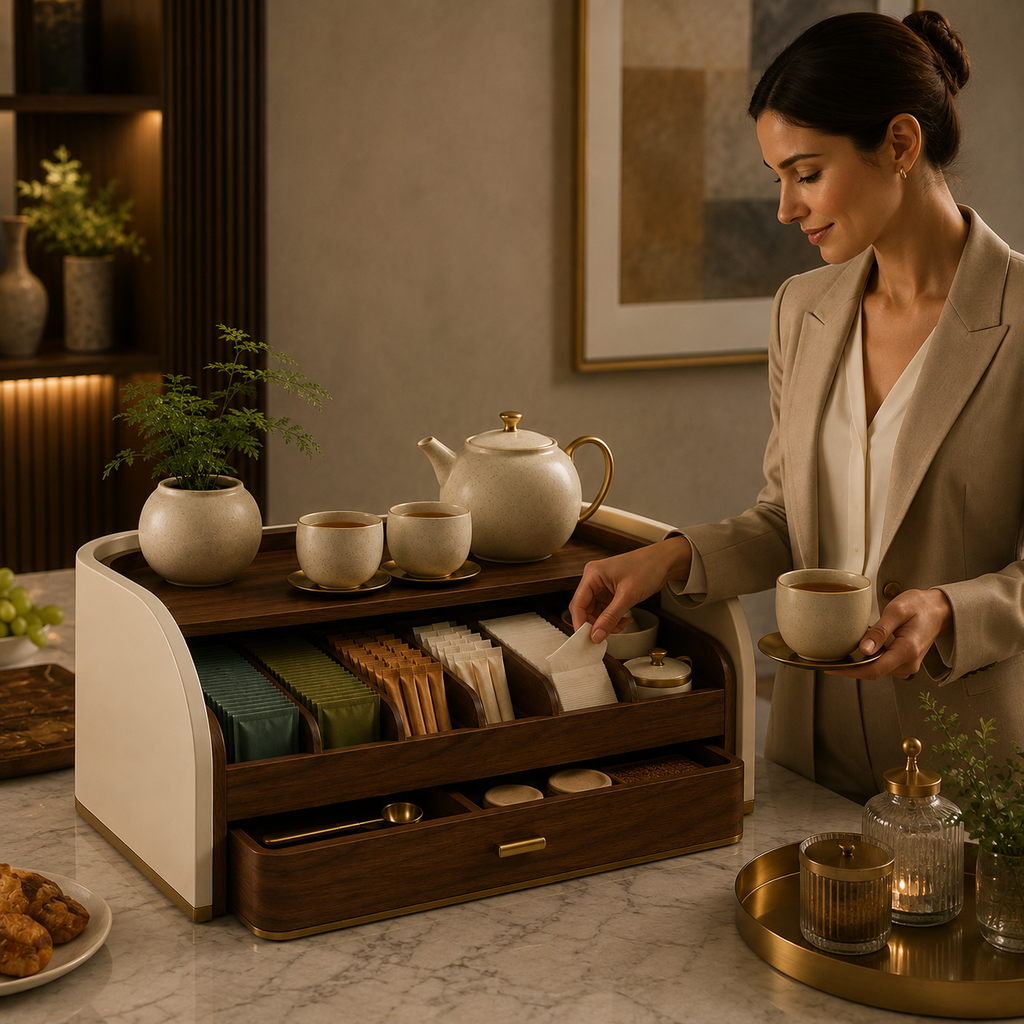 Tea Beverage Organizer Station